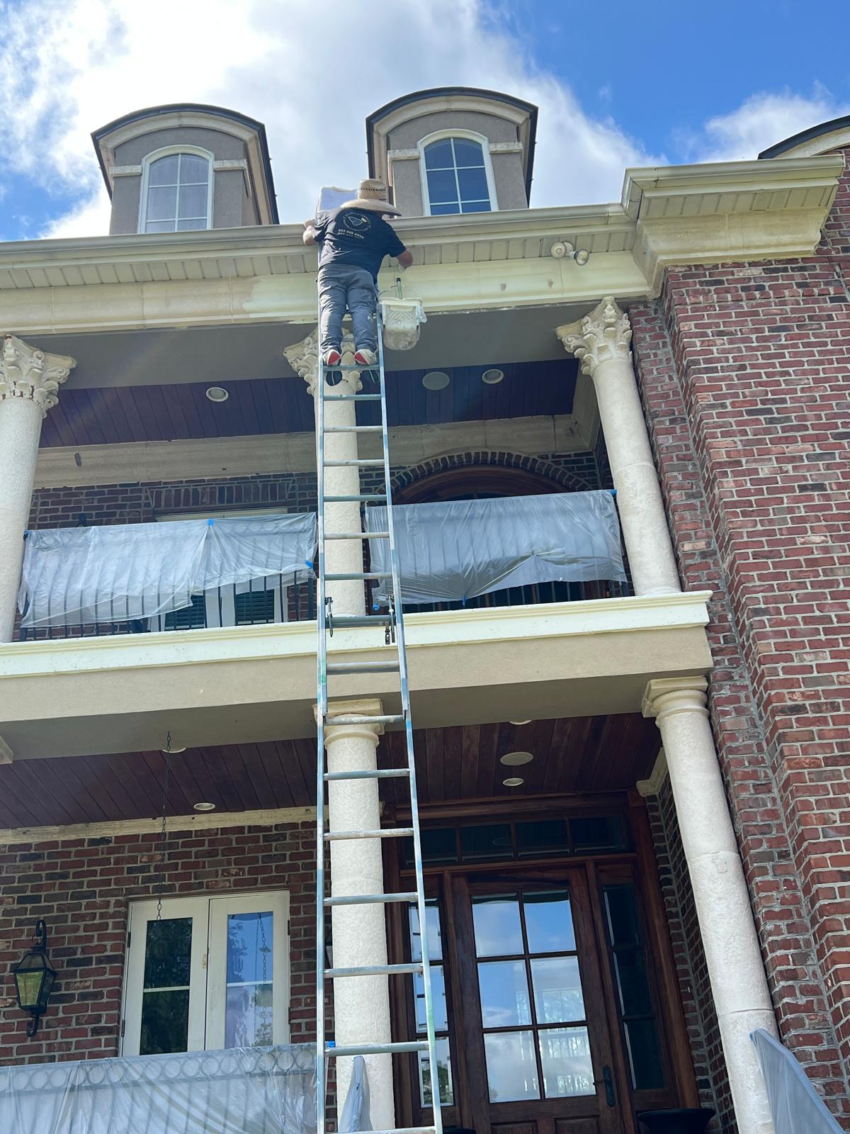 Exterior pressure washing project by AP Painting & Cleaning